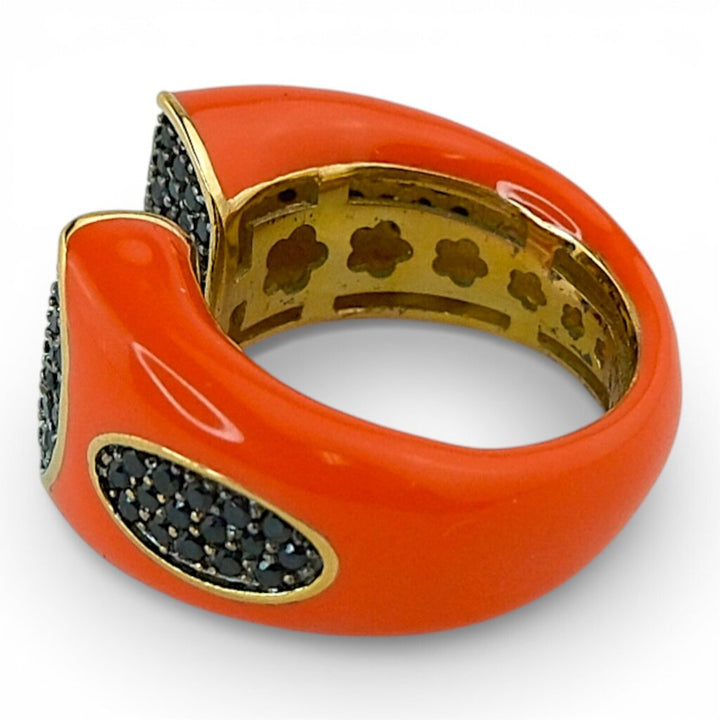Enamel / Crystal Ring - Lauren Adams