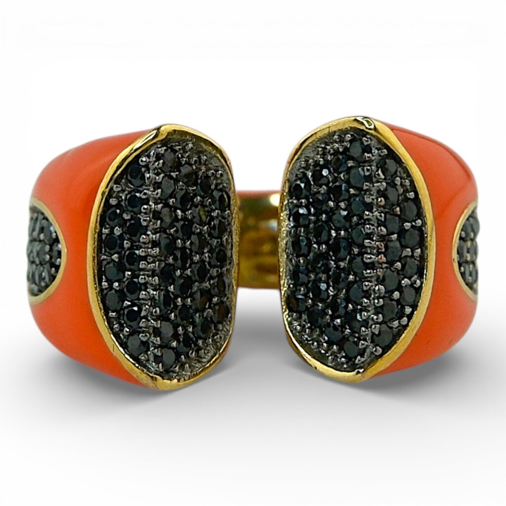 Enamel / Crystal Ring - Lauren Adams