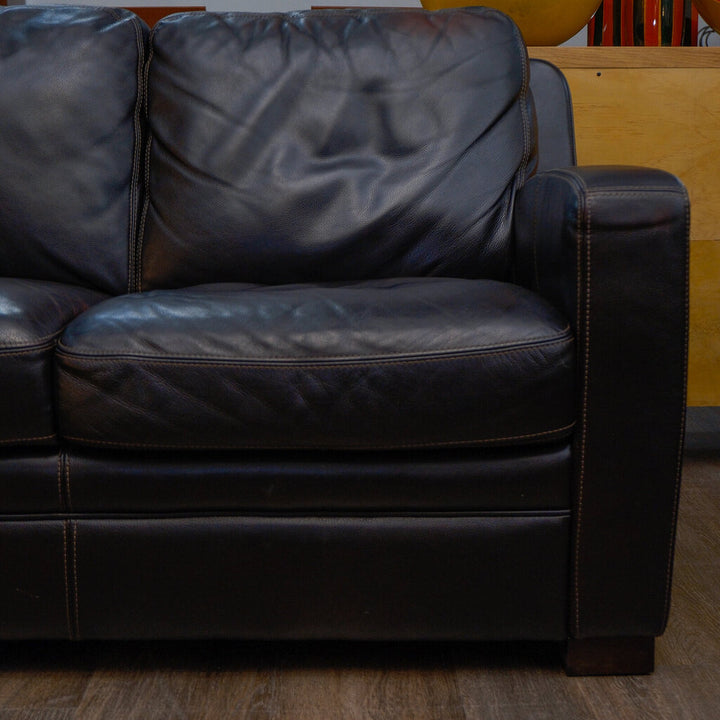 Orig Price $2500 - Rainier 2 Piece.Leather Sofa Chaise - Acosta's Home