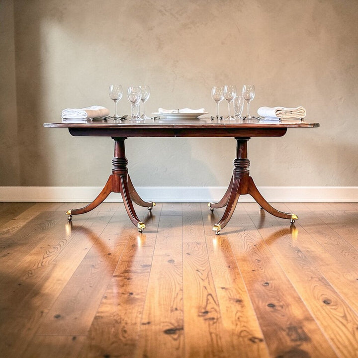 Vintage Dining Table w/ Casters - Acosta's Home