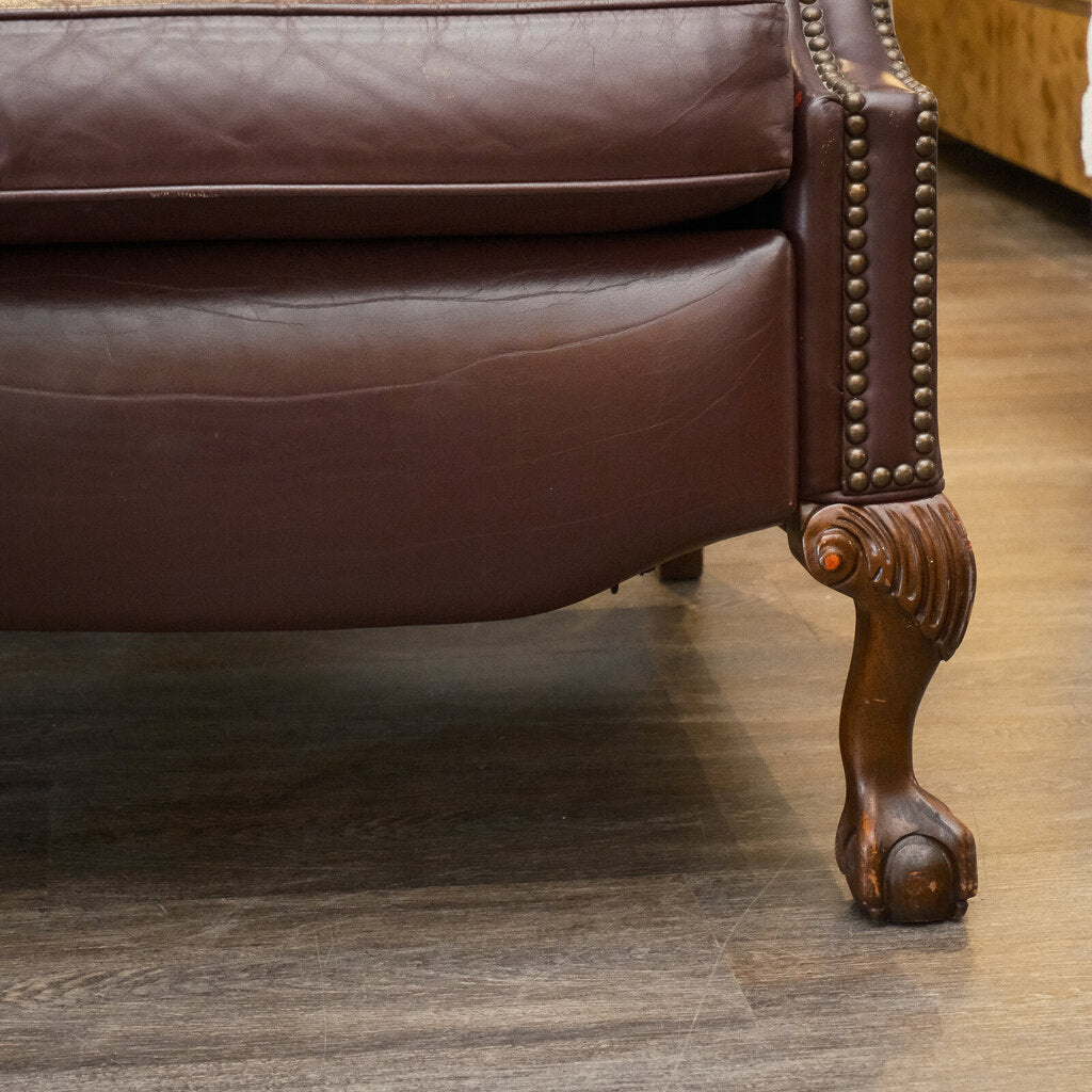 Orig Price $3000 - Leather Wingback Recliner
