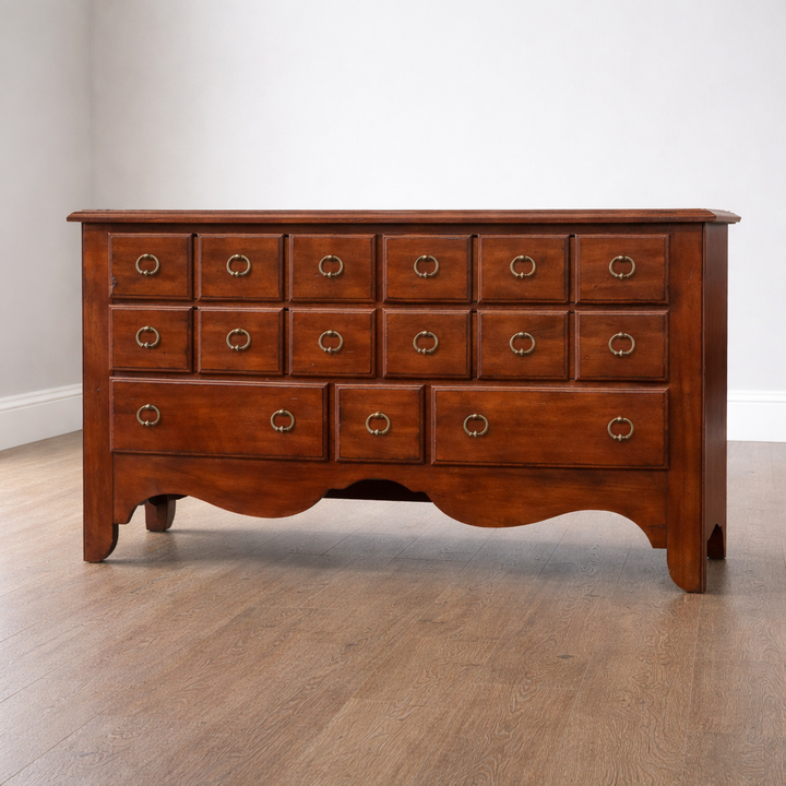 7 Drawer Apothecary-style Console Table