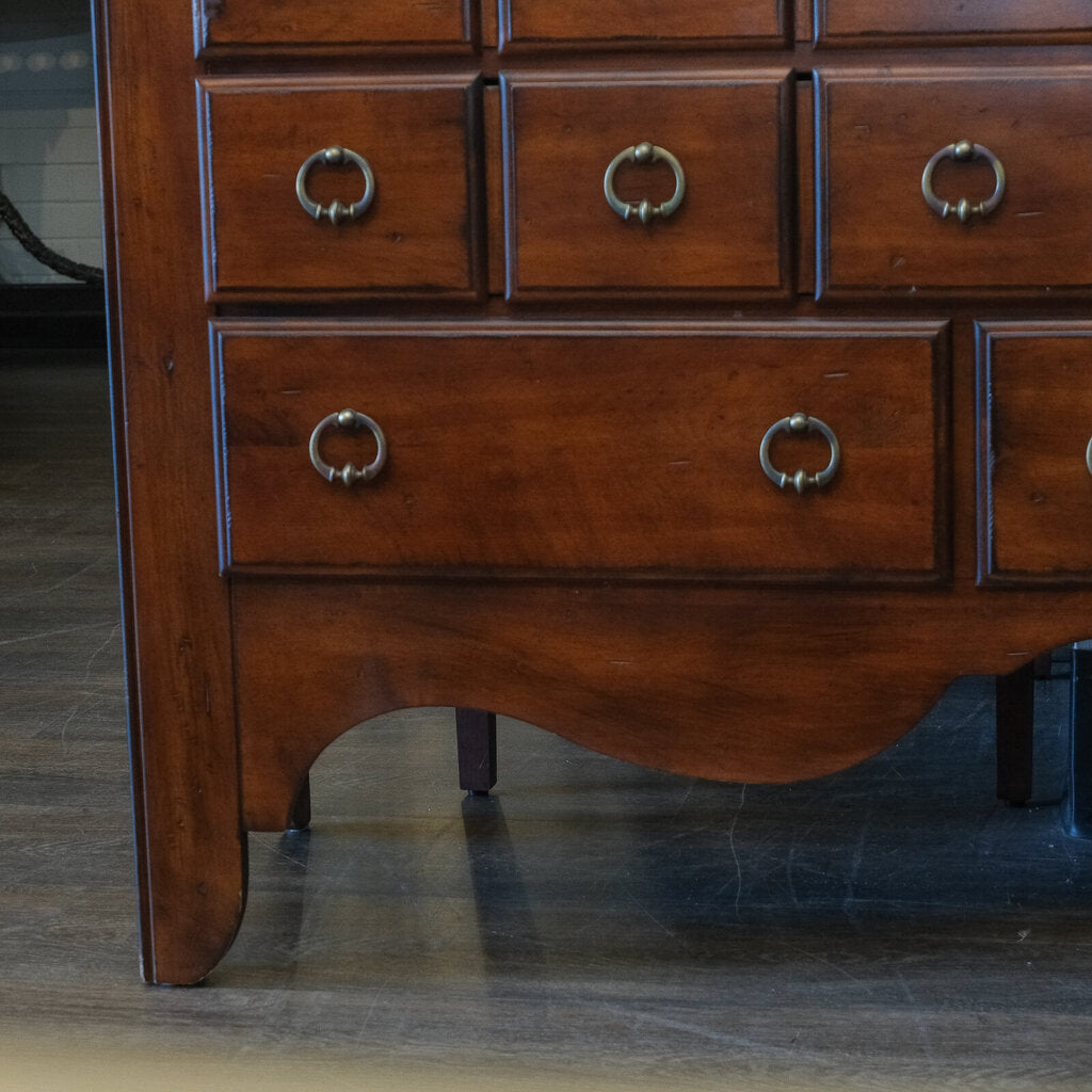7 Drawer Apothecary-style Console Table