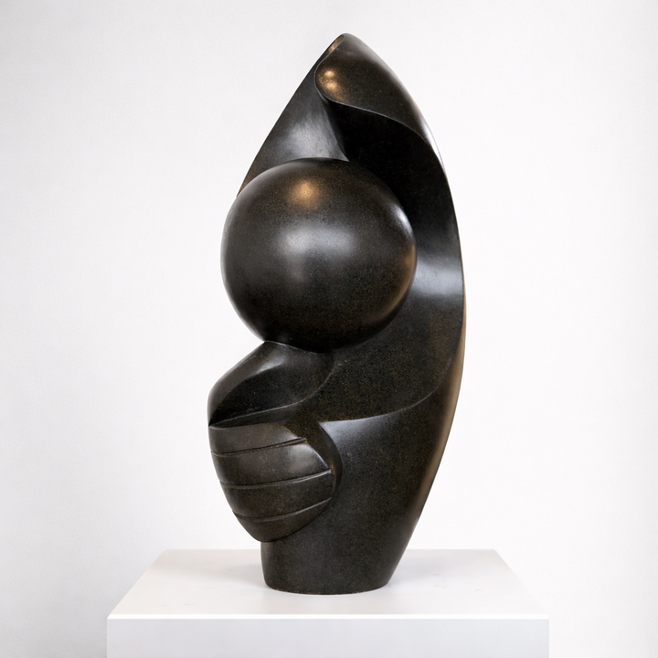 Orig Price $2000 - "Hugs" Solid Stone Sculpture