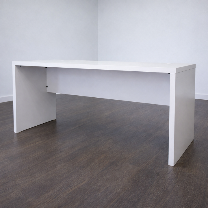 * Modern Minimalist Bow-front Writing Desk
