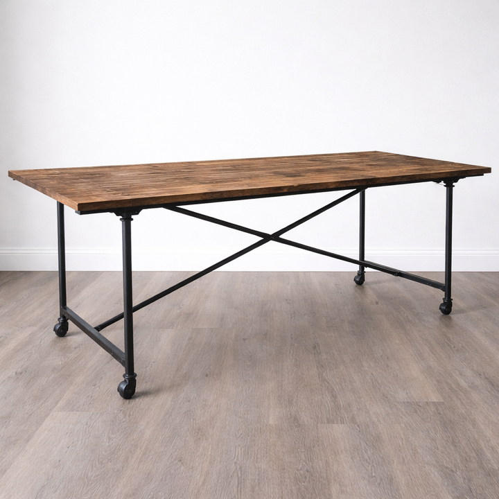 Urban Rustic Plank Dining Table