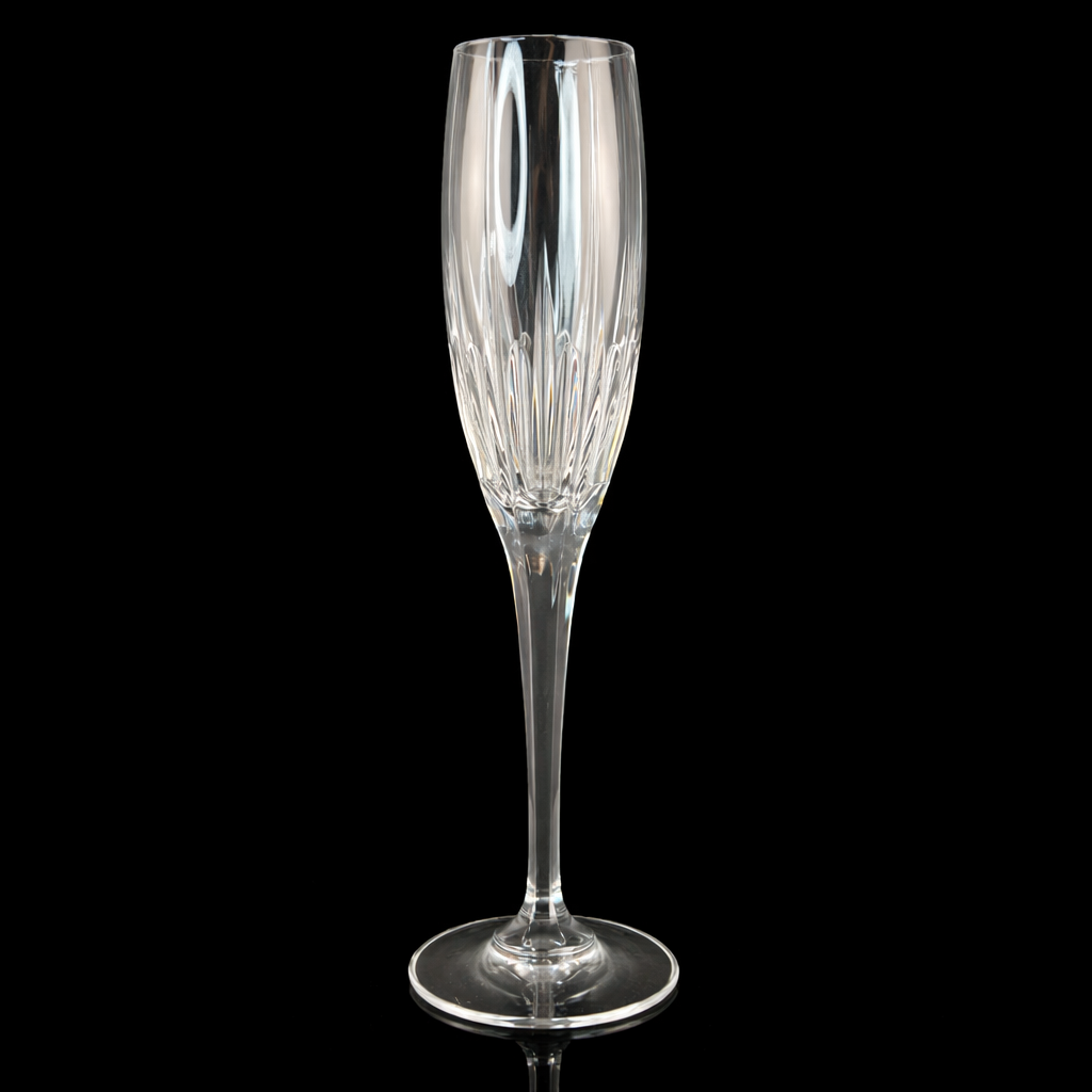 Set of 6 Crystal Champagne Glasses - Artic Lights