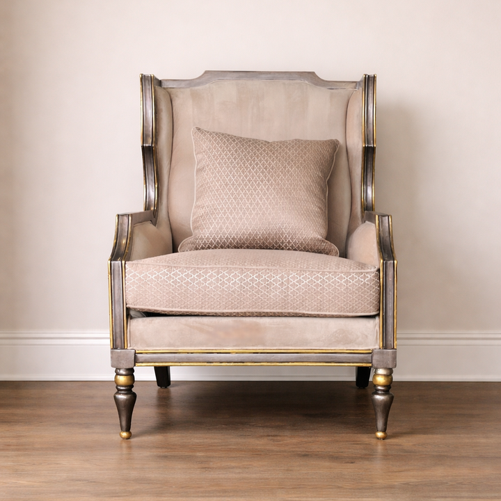 Orig Price $1250 - Wingback Chair w/ Accent Pillow