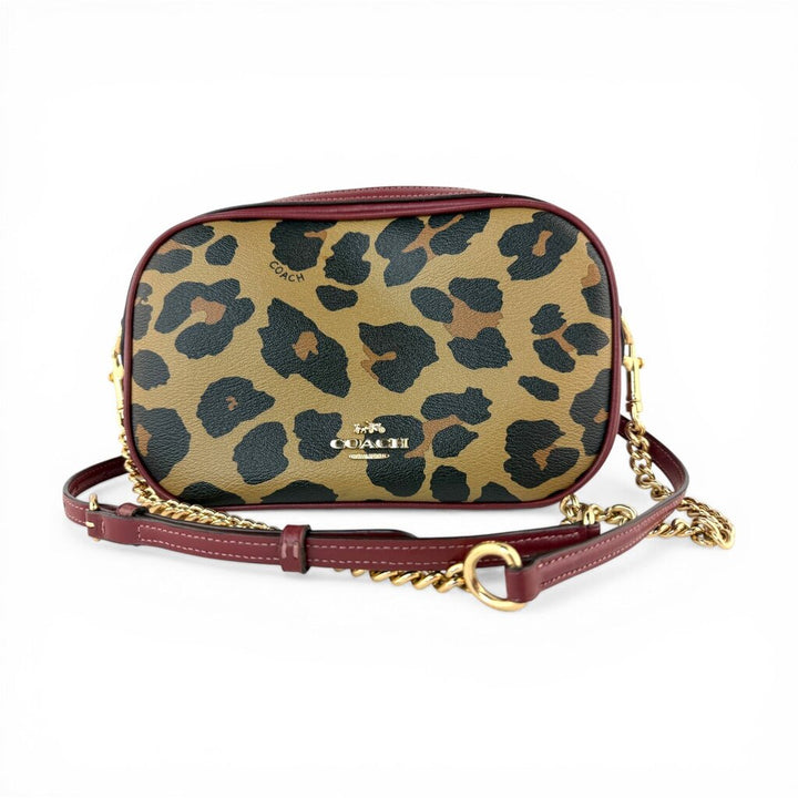 Leopard Print Chain Crossbody