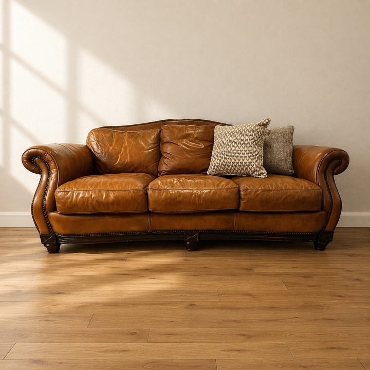 Orig Price $3000 - Leather Sofa