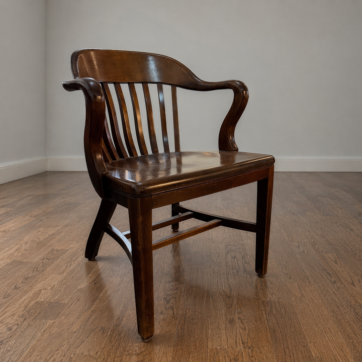 Orig Price $550 - Antique 1940s Bankers Chair