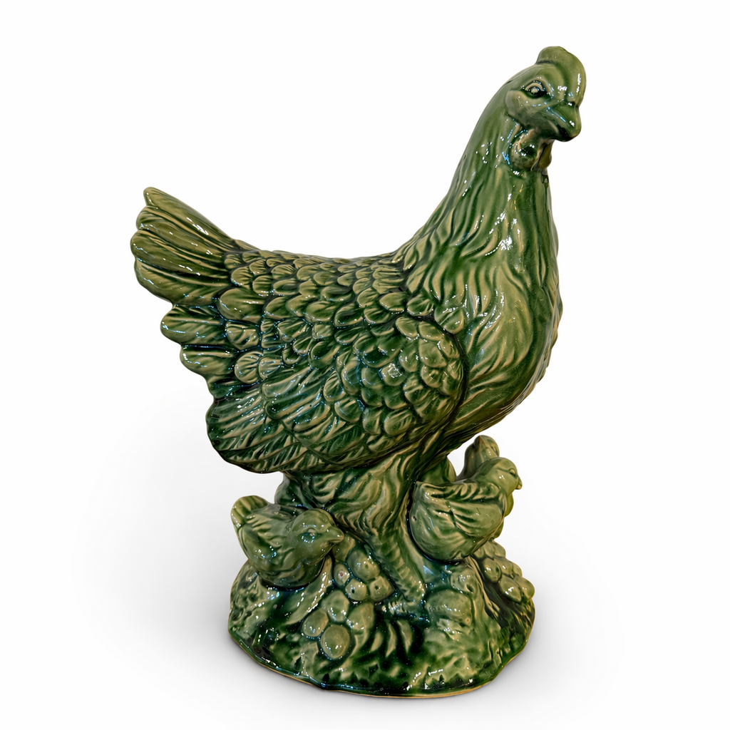 Vintage Ceramic Chicken Statue