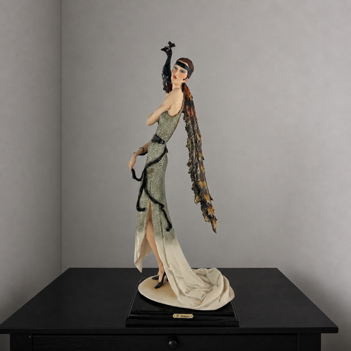 Limited Edition "Lady with Peacock" 2061/5000