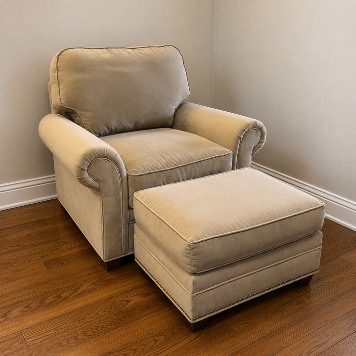 Orig Price $949 - Chair & Ottoman