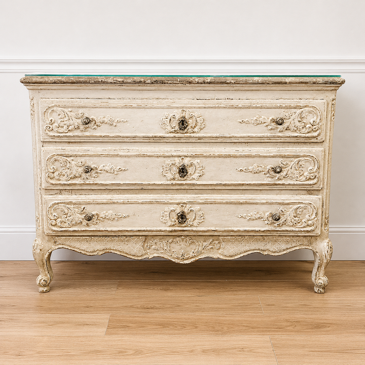 Antique French Chest w/ Marble Top