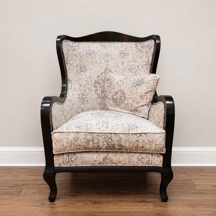 Wood Framed Accent Chair