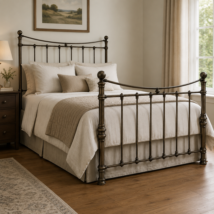 Orig Price $2400 - Metal Queen Bed