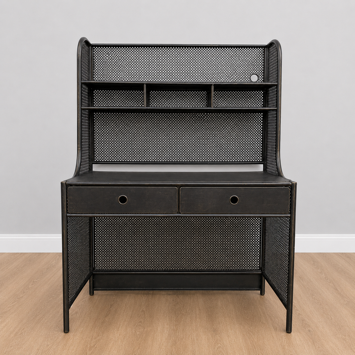 Orig Price $1200 - Industrial Mesh Writing Desk