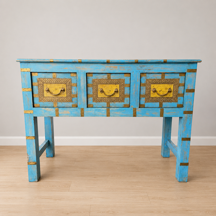 3 Drawer Bohemian Console Table