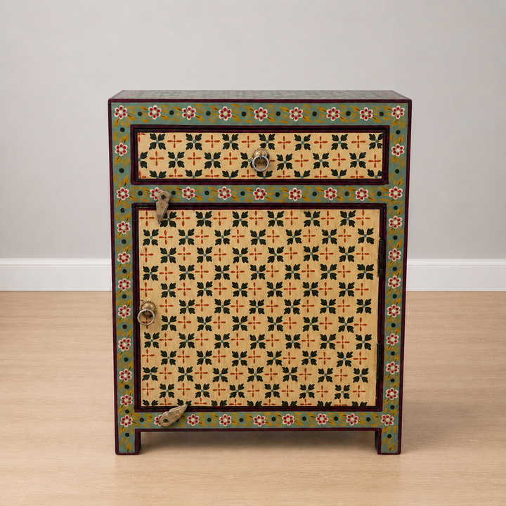 Bohemian-style Cabinet End Table