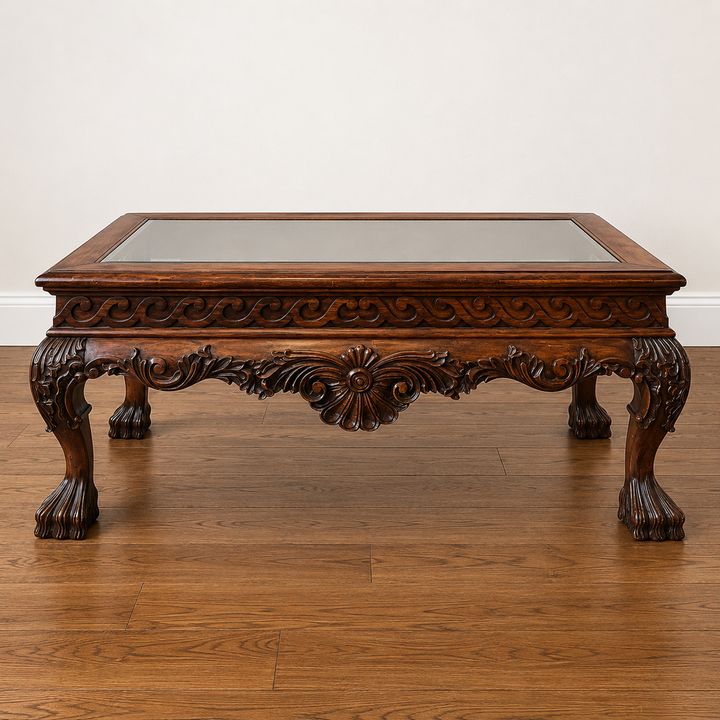 Orig Price $1500 - Cocktail Table w/ Glass Inlay