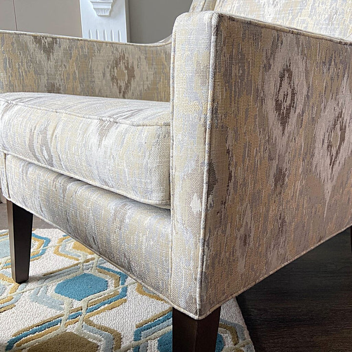 Orig. Price $2,277 - Ikat Wingback Chair