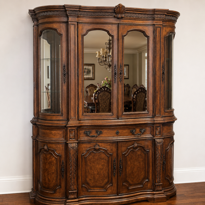Large China Cabinet w/ Lights