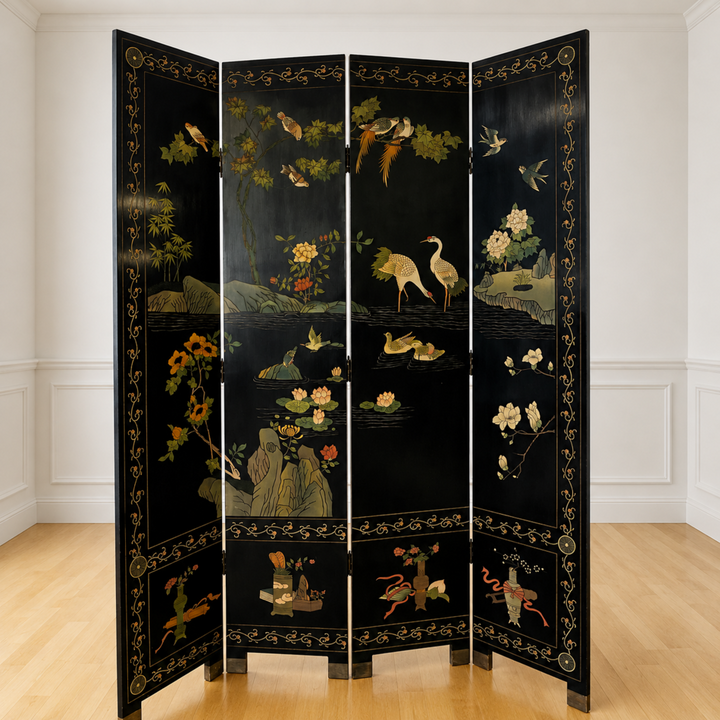 4 Panel Coromandel Folding Screen