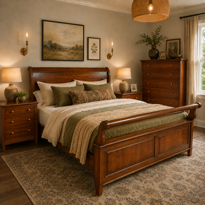 4 Piece Bridges Shaker Style King Bedroom Set