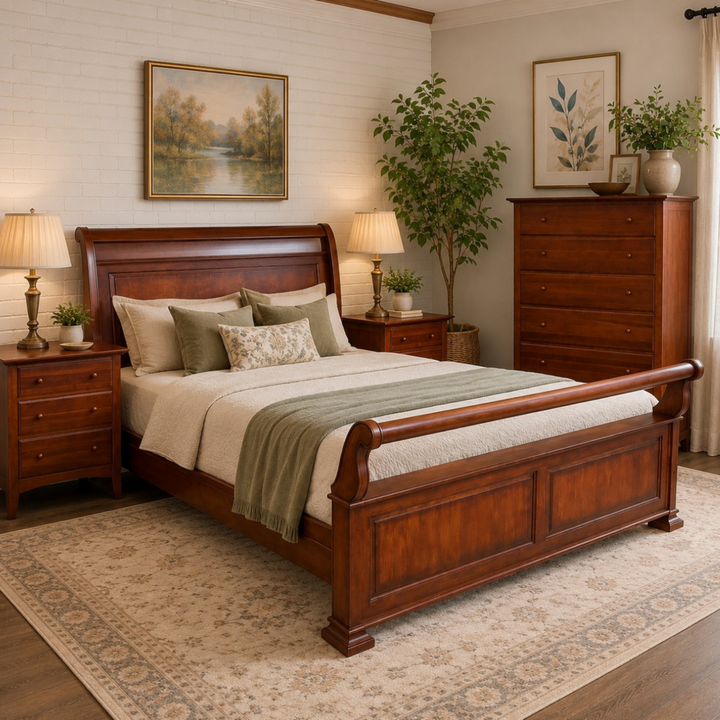 4 Piece Bridges Shaker Style King Bedroom Set