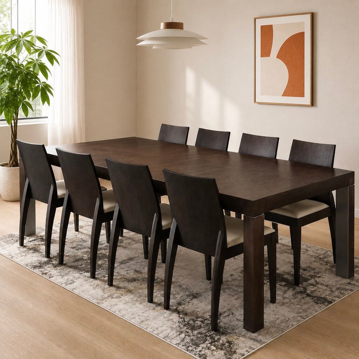 Modern Dining Table w/ 8 Chairs