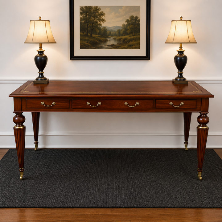 Orig. Price $1,800 - Executive Desk w/ Leather Top