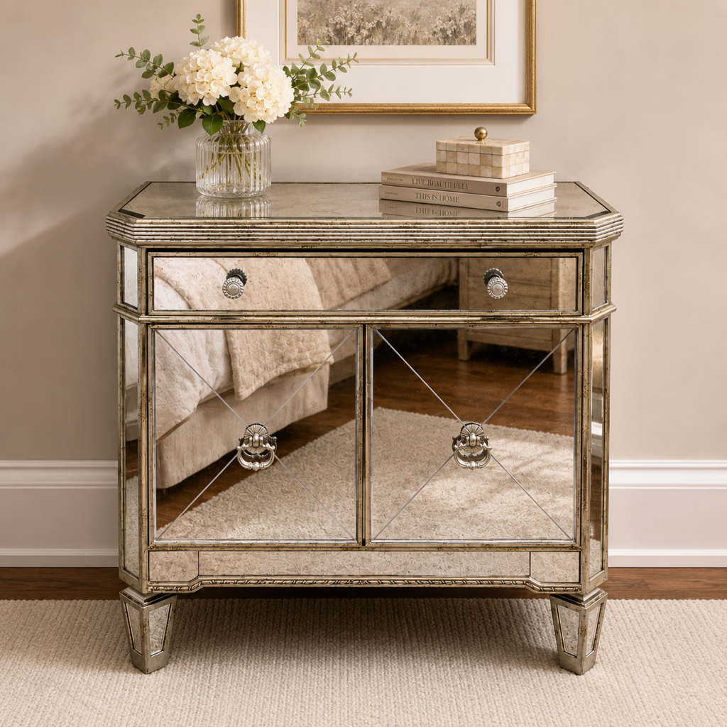 Orig. Price $750 - Mirrored Nightstand