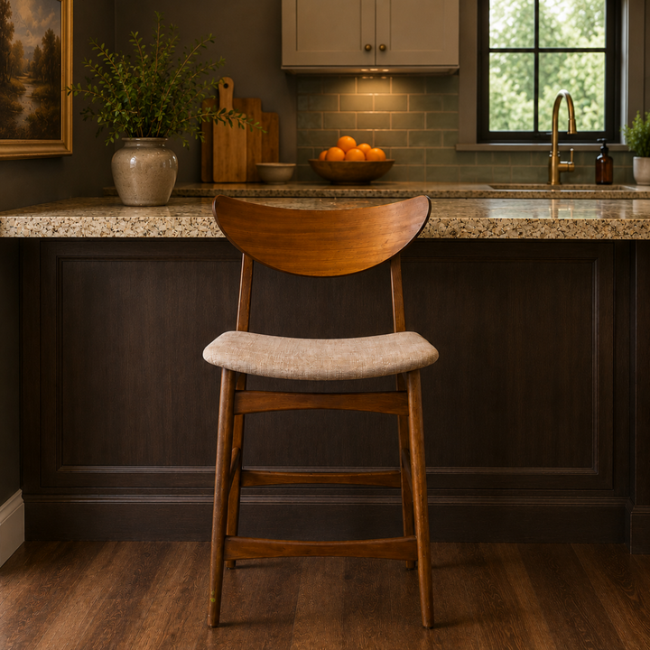 Counter Height Upholstered Stool