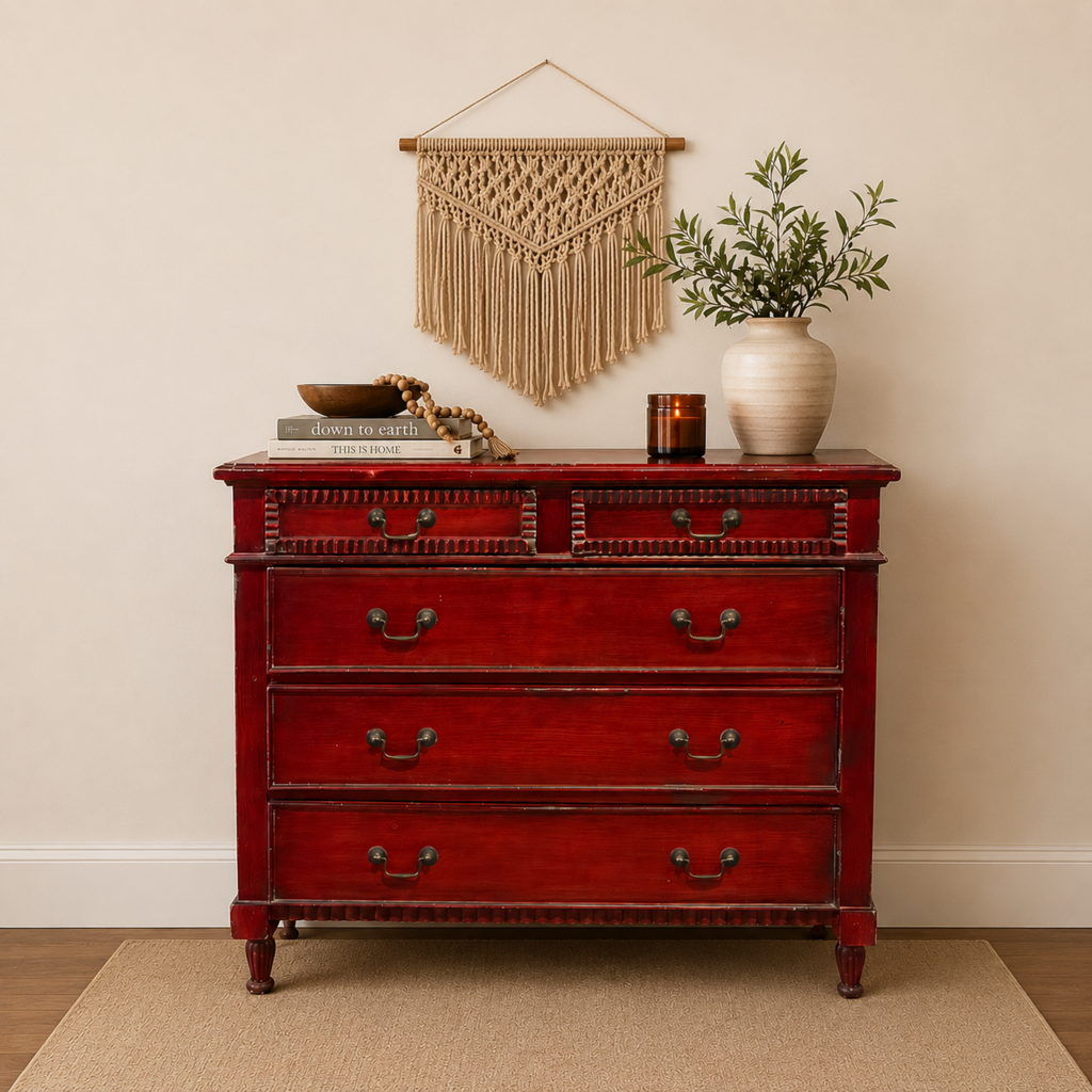 Antique Style 5 Drawer Dresser