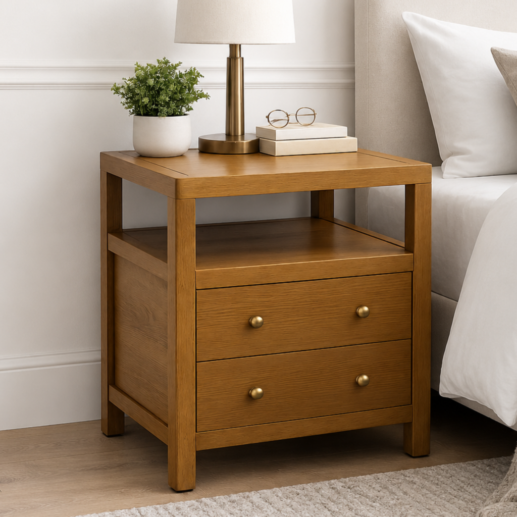 Orig. Price $529 - Nora 2 Drawer Nightstand