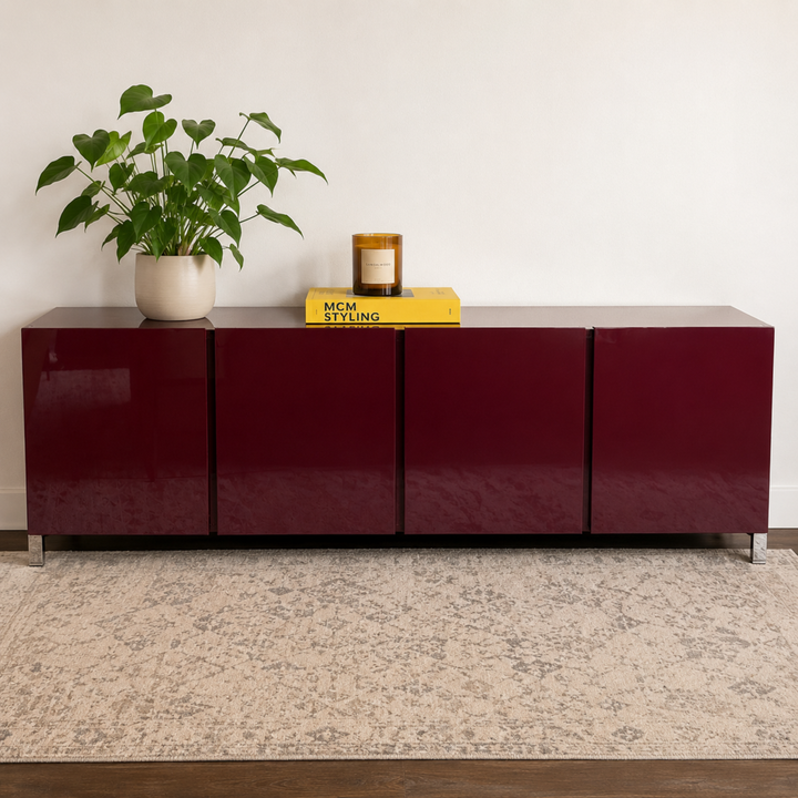Orig. Price $4,600 - Lacquered 4 Door Sideboard