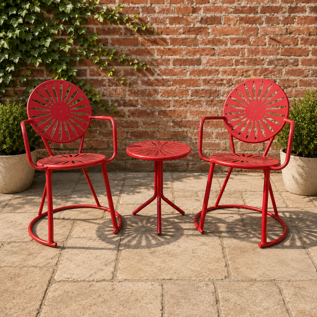 3 Piece Metal Bistro Set