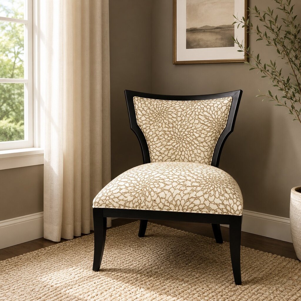 Orig. Price $900 - Hourglass Armless Accent Chair