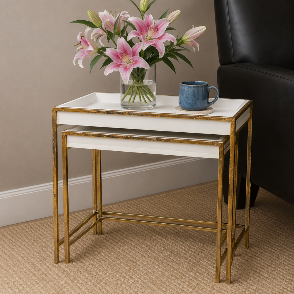Orig. Price $86 - Pair of Nesting Side Tables