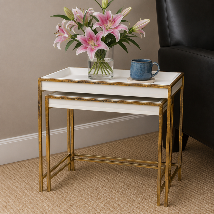 Orig. Price $86 - Pair of Nesting Side Tables