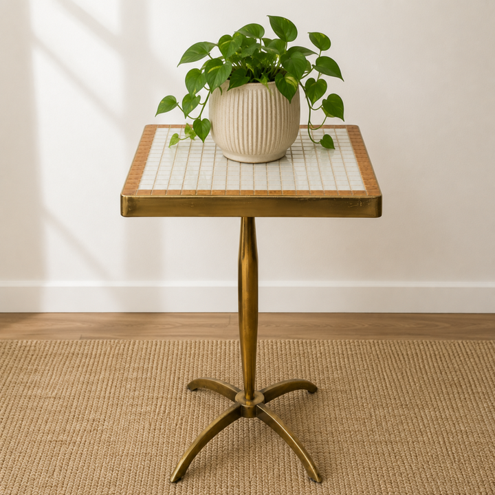 MCM Style Mosaic Side Table