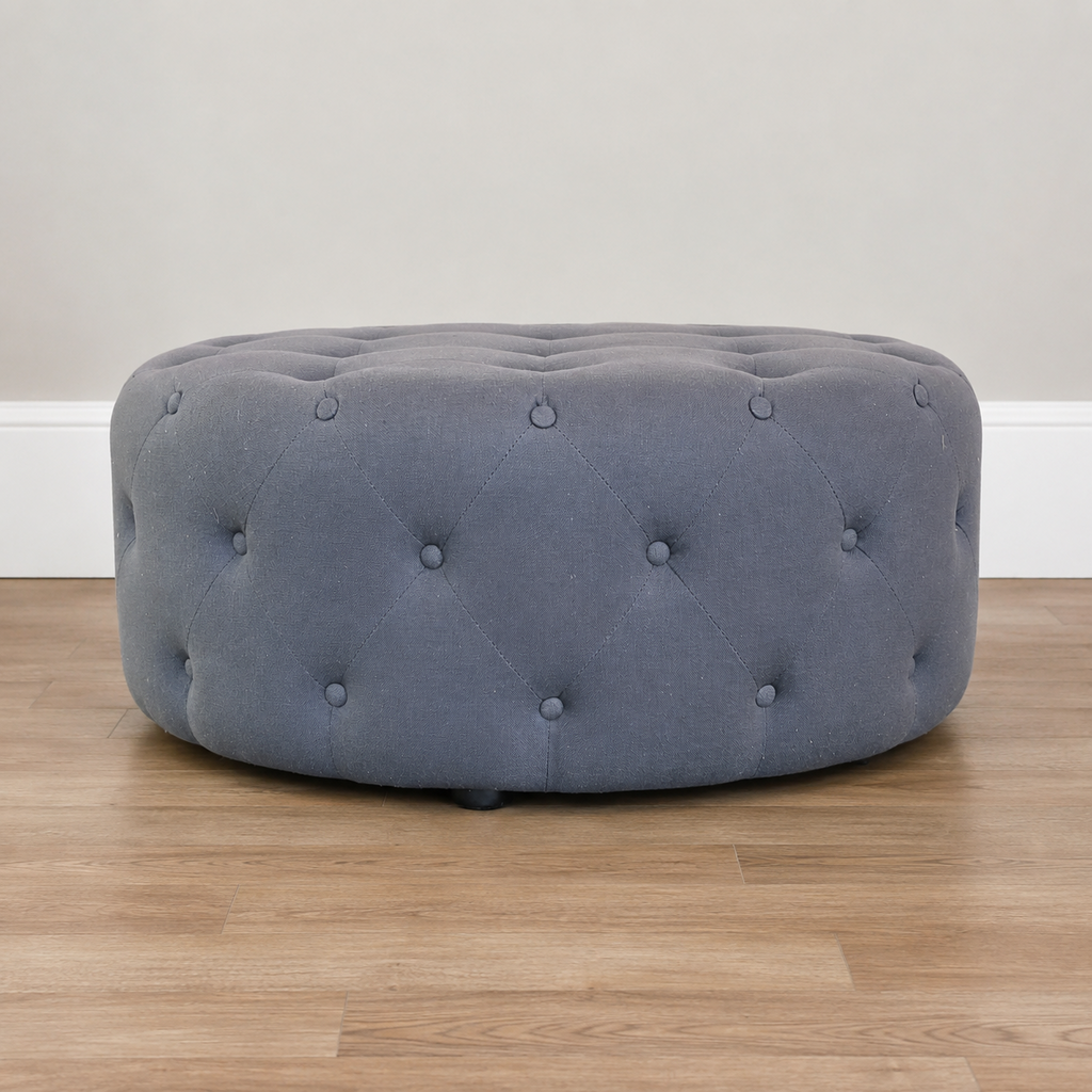 Orig Price $350 - Round Tufted Ottoman