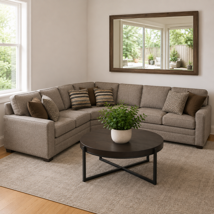 Orig. Price $11,175 - Camden Sectional w/ 6 Accent Pillows
