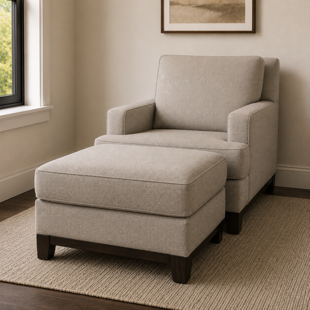 Orig. Price $1,000 - Chair & Ottoman