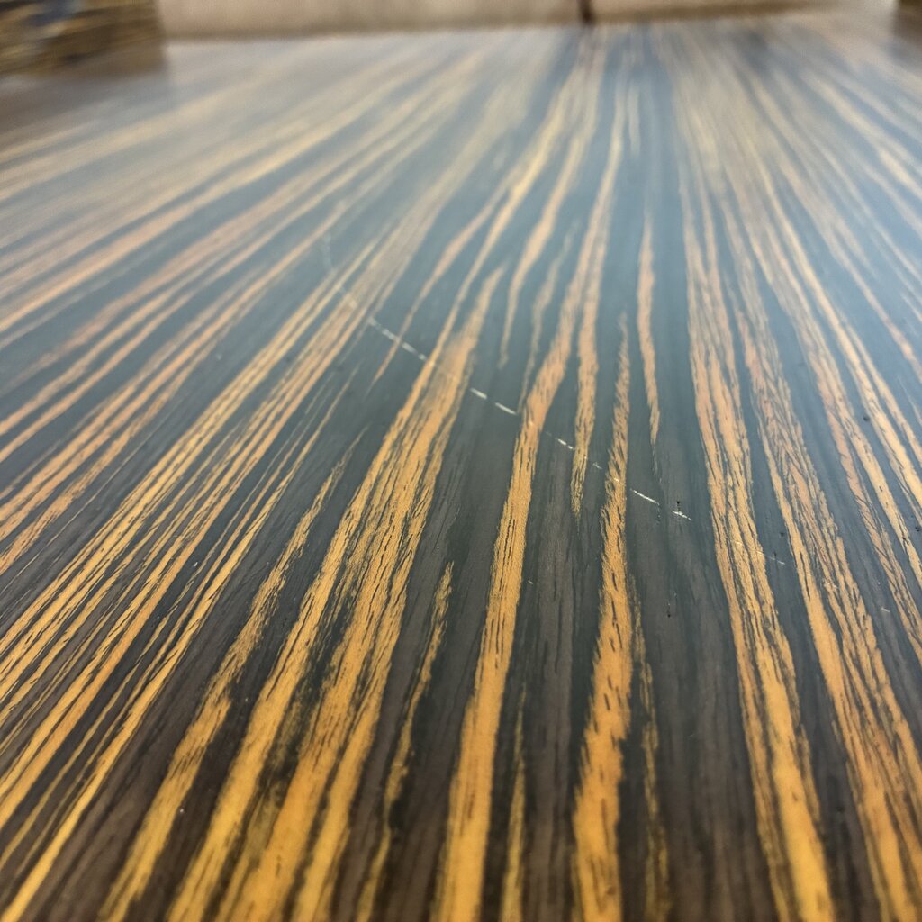 Orig. Price $8,000 - Modern Wood & Glass Cocktail Table