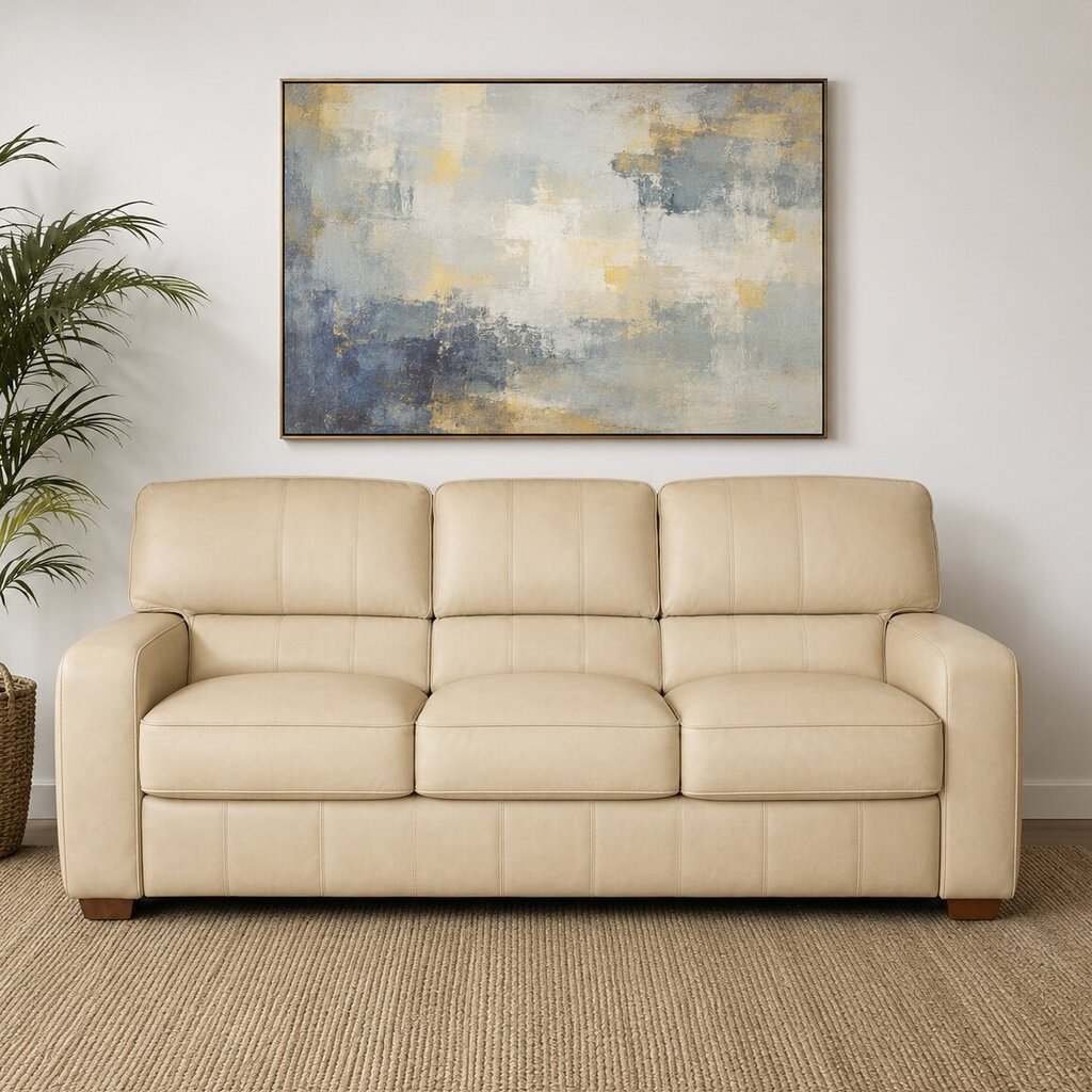 Orig. Price $1,600 - Home Essentials Collection Leather Sofa