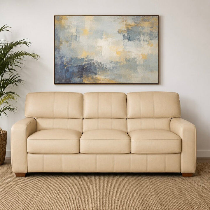 Orig. Price $1,600 - Home Essentials Collection Leather Sofa