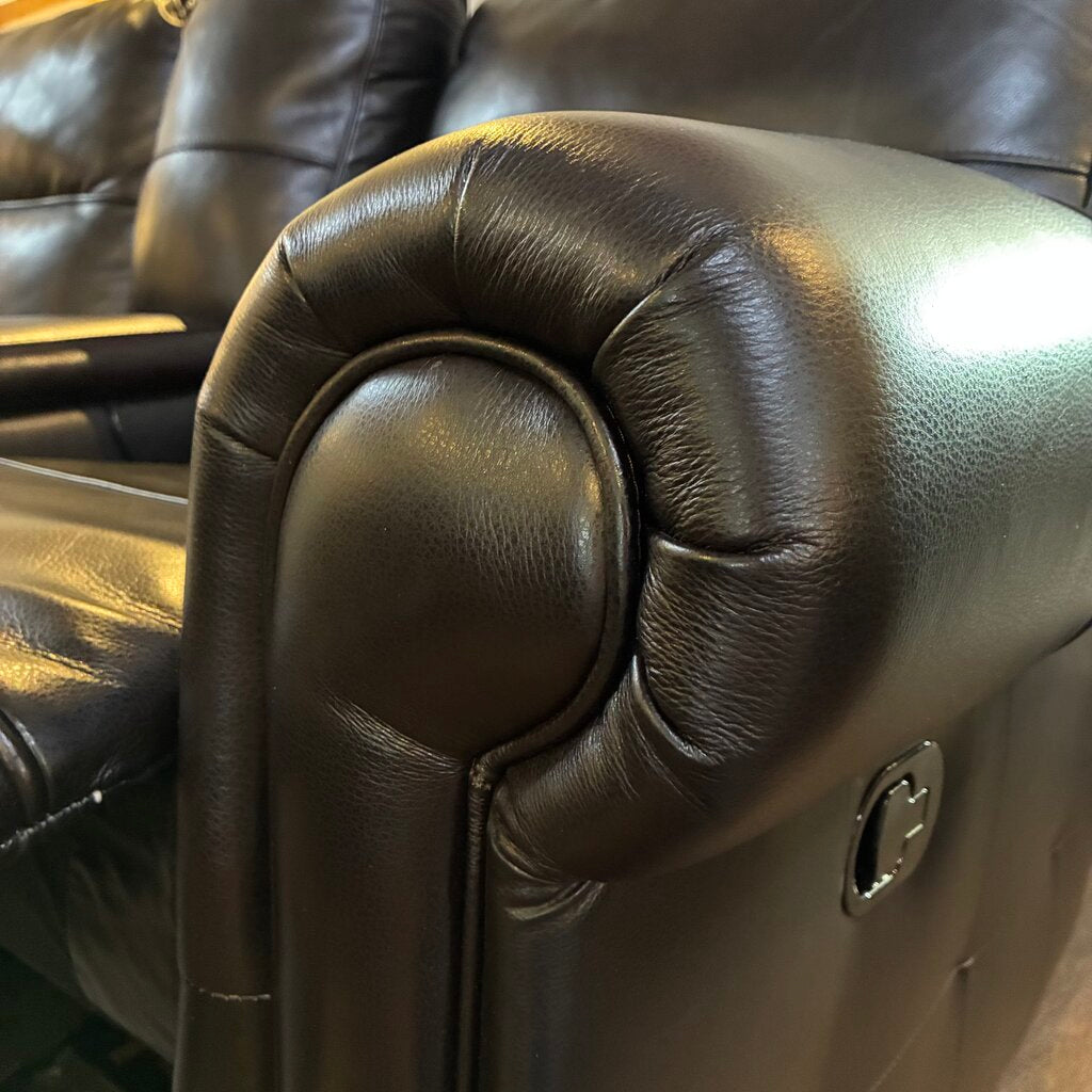 Roll Arm Manual Rocking/Recliner Loveseat