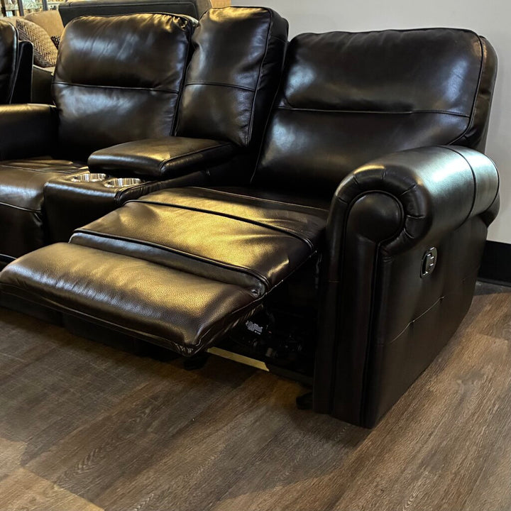 Roll Arm Manual Rocking/Recliner Loveseat